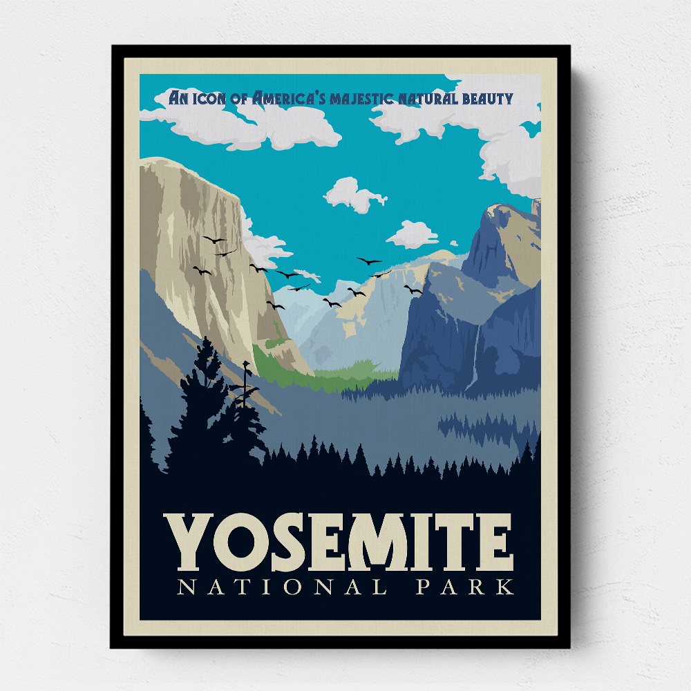 Yosemite National Park Travel Print