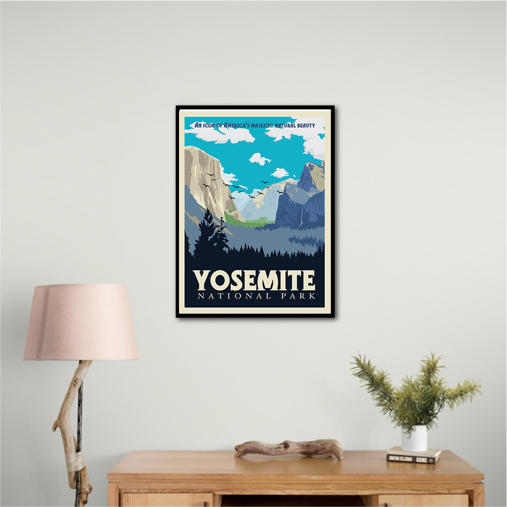 Yosemite National Park Travel Print