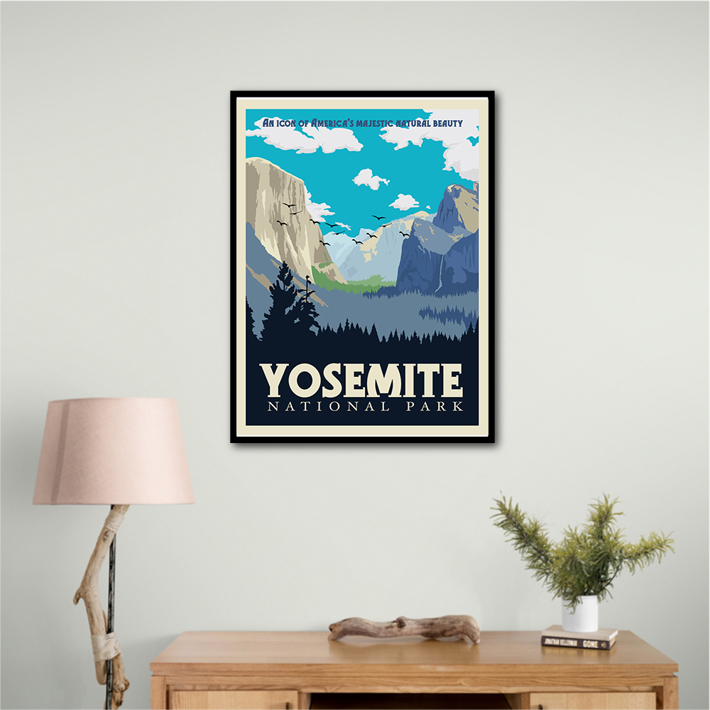 Yosemite National Park Travel Print