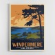 Windermere Lake District Travel Print