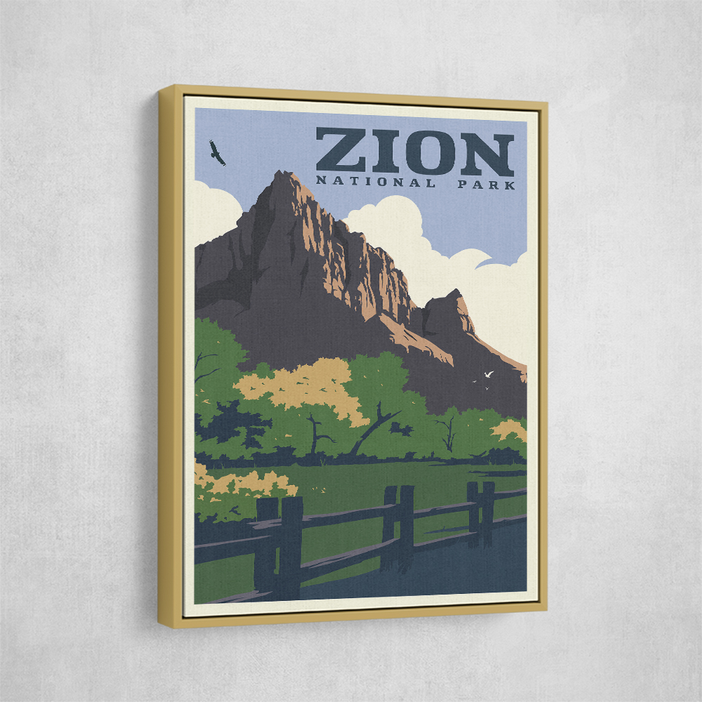 Zion National Park Travel Print