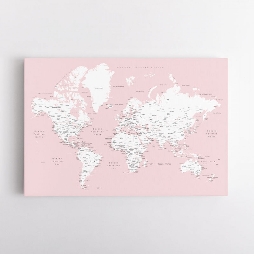 Leire world map in Spanish