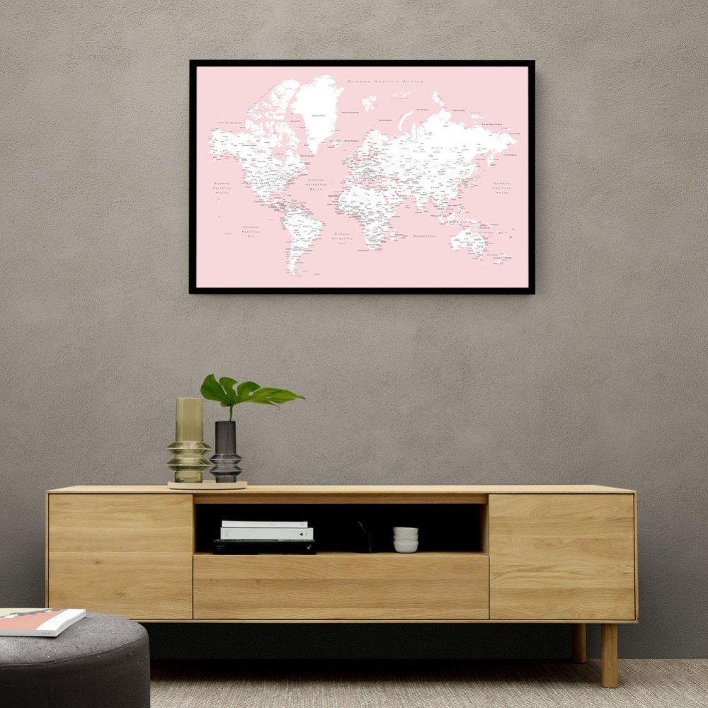 Leire world map in Spanish