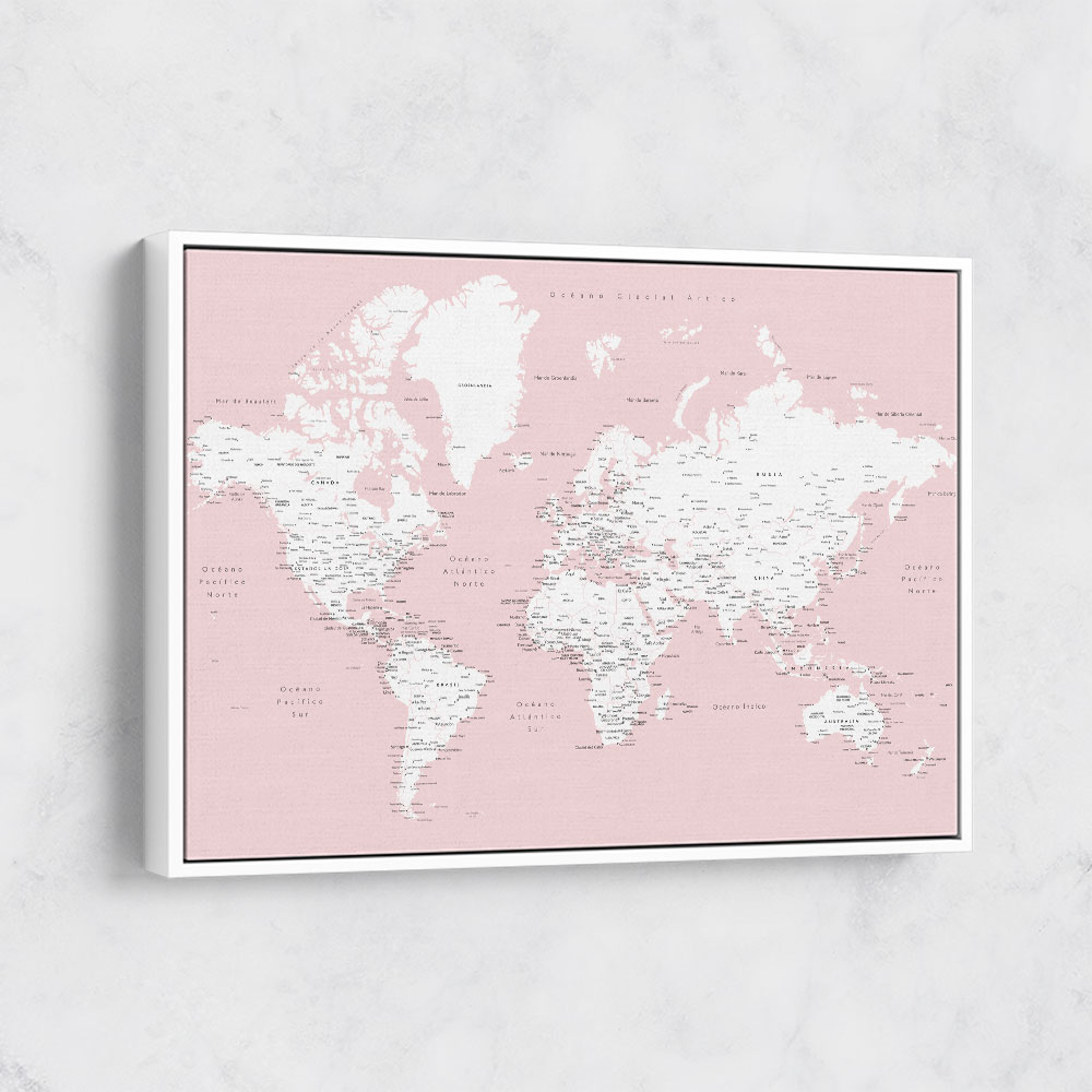 Leire world map in Spanish