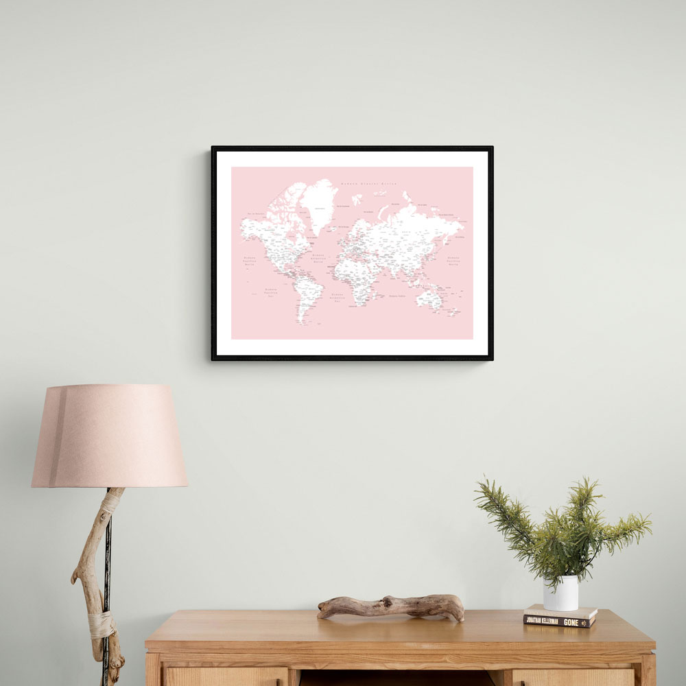 Leire world map in Spanish