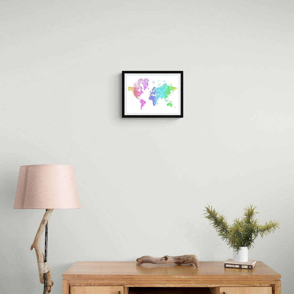 Jude watercolor world map