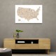 Taupe watercolor US map