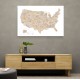 Taupe watercolor US map