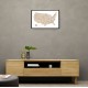 Taupe watercolor US map