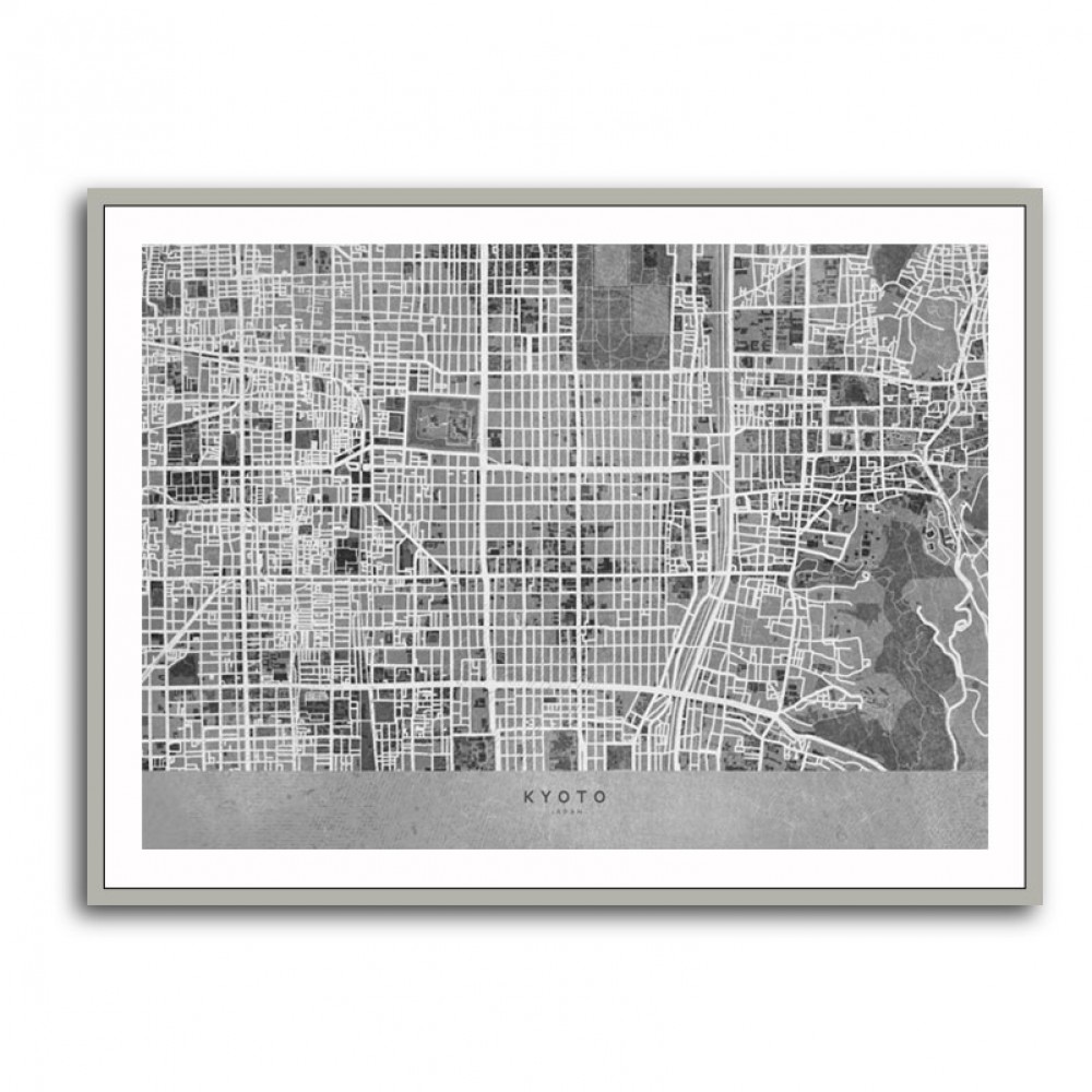 Gray Map of Kyoto