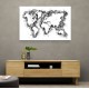 Gray Strokes World Map