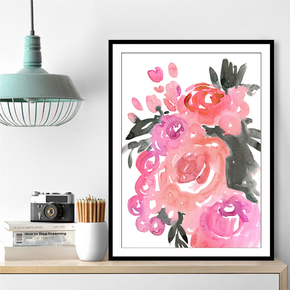 Maeko loose watercolor florals II