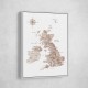 Taupe map of the United Kingdom