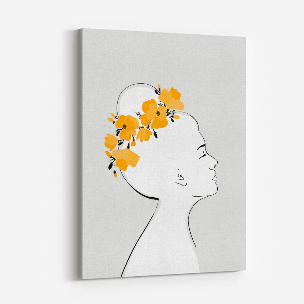 Floral Sanyu portrait