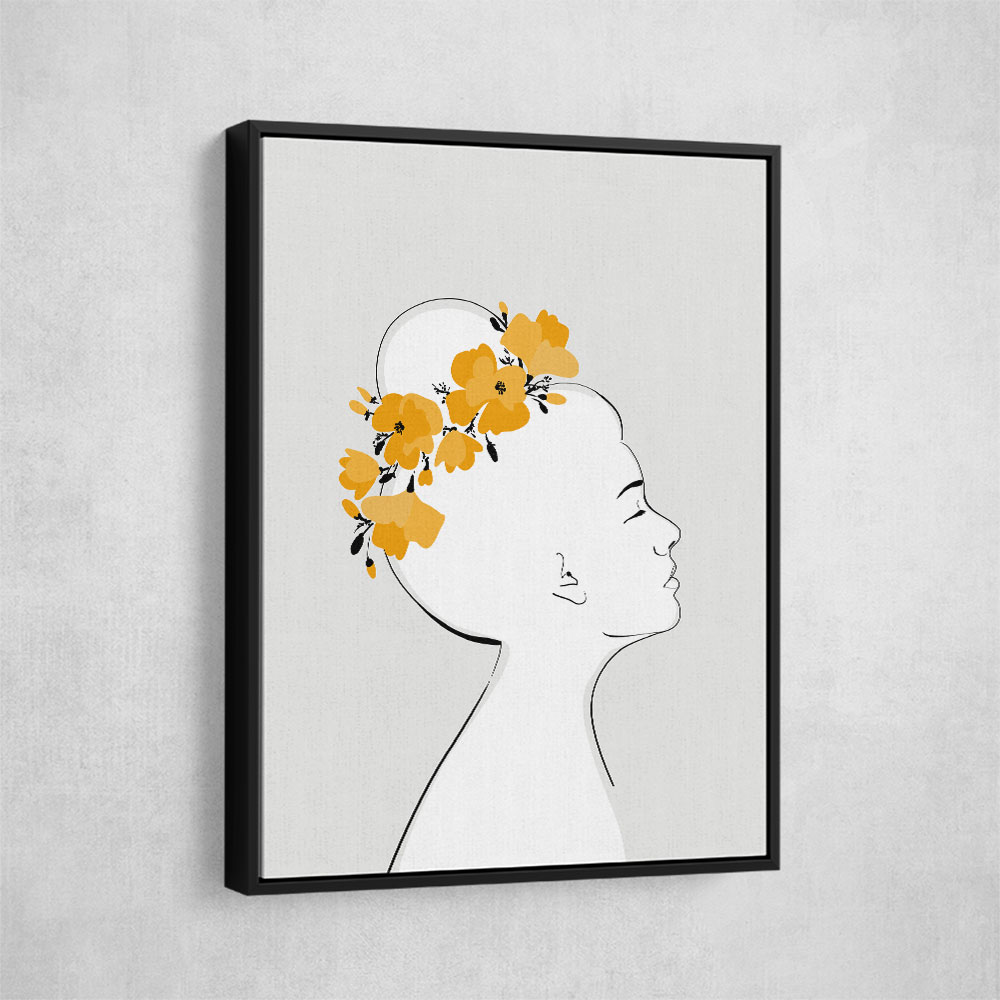 Floral Sanyu portrait