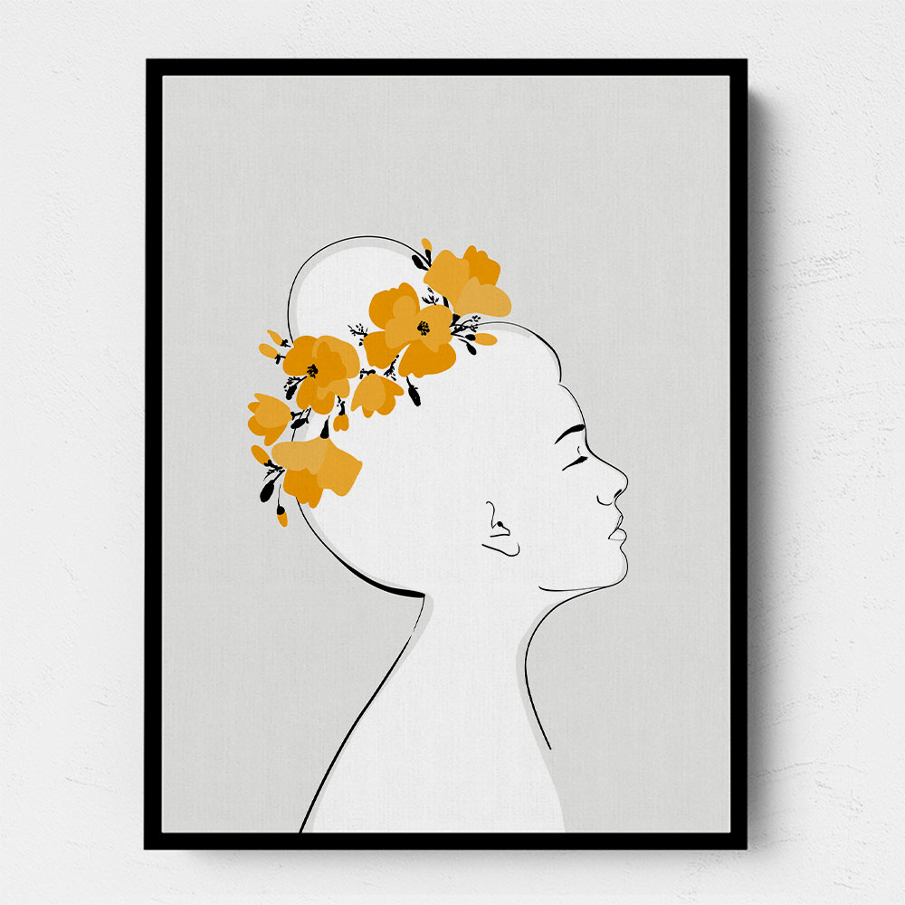 Floral Sanyu portrait