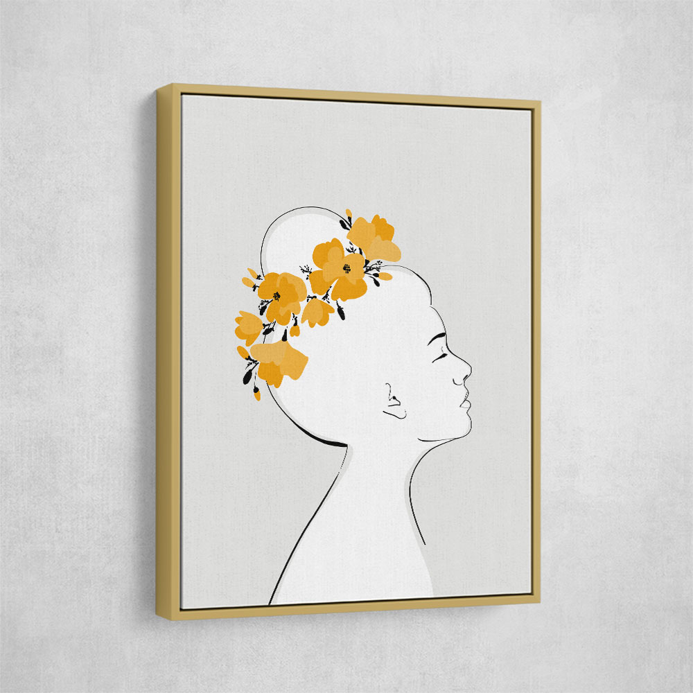 Floral Sanyu portrait