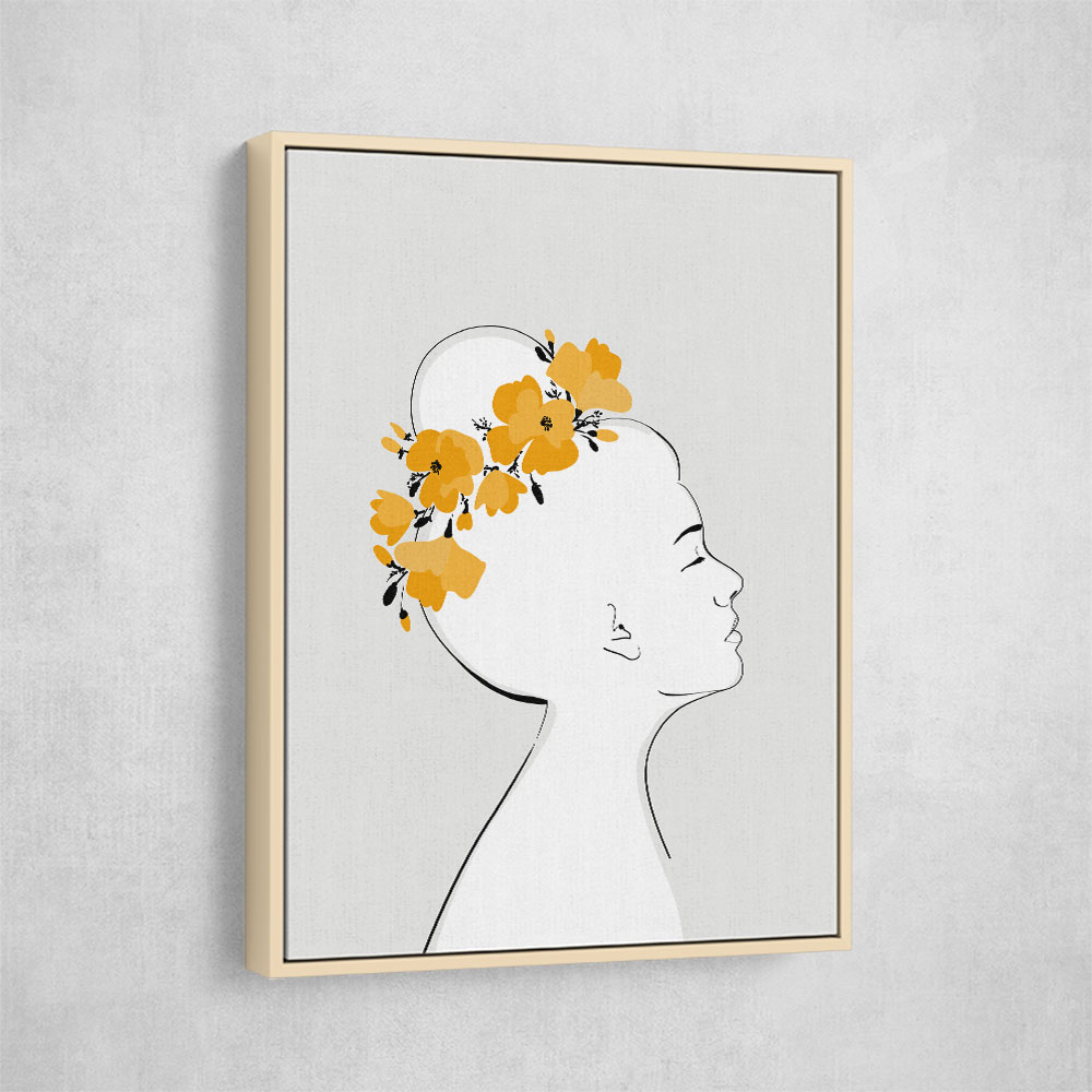 Floral Sanyu portrait