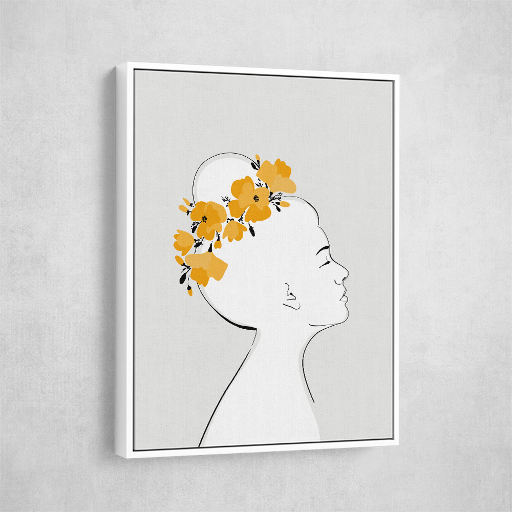 Floral Sanyu portrait