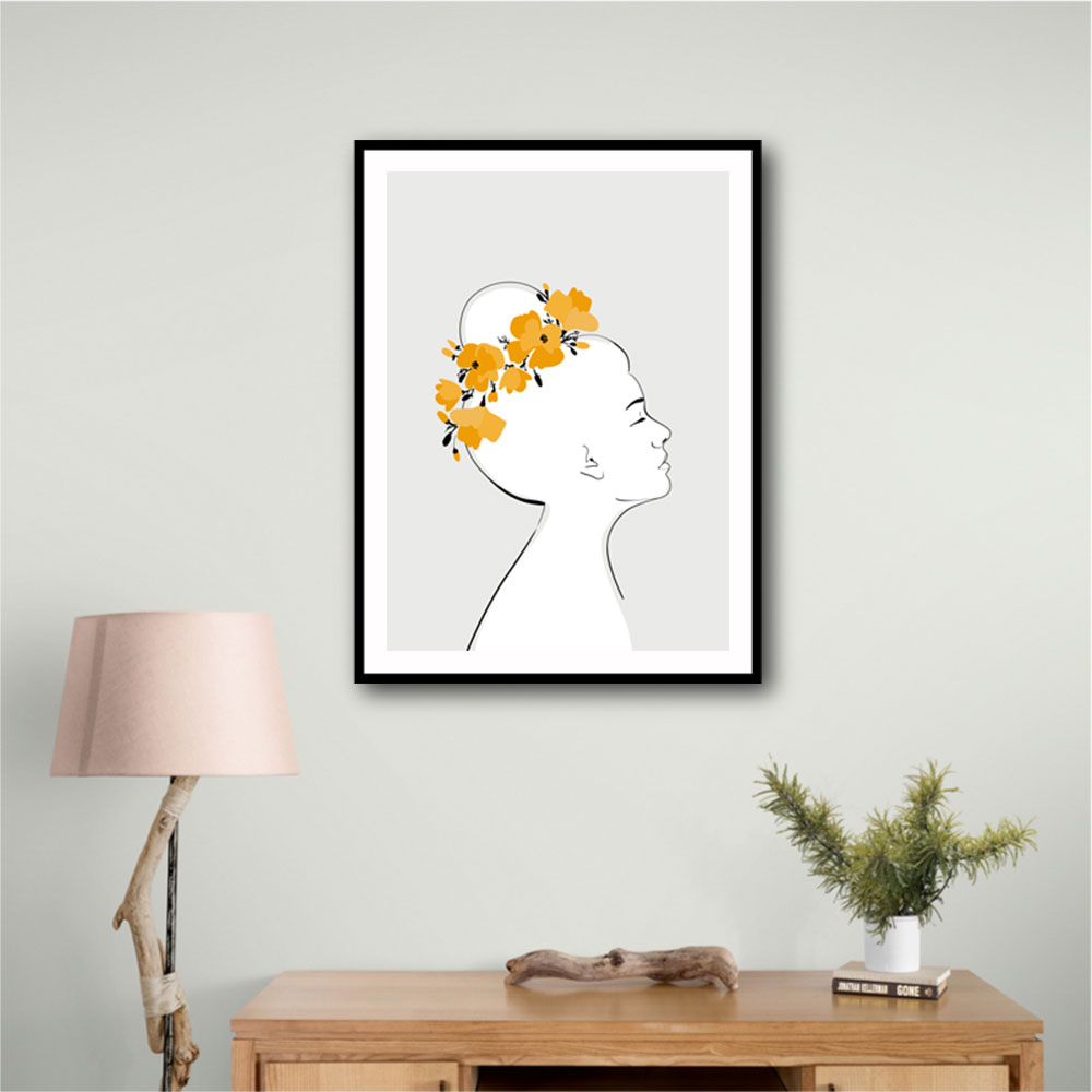 Floral Sanyu portrait