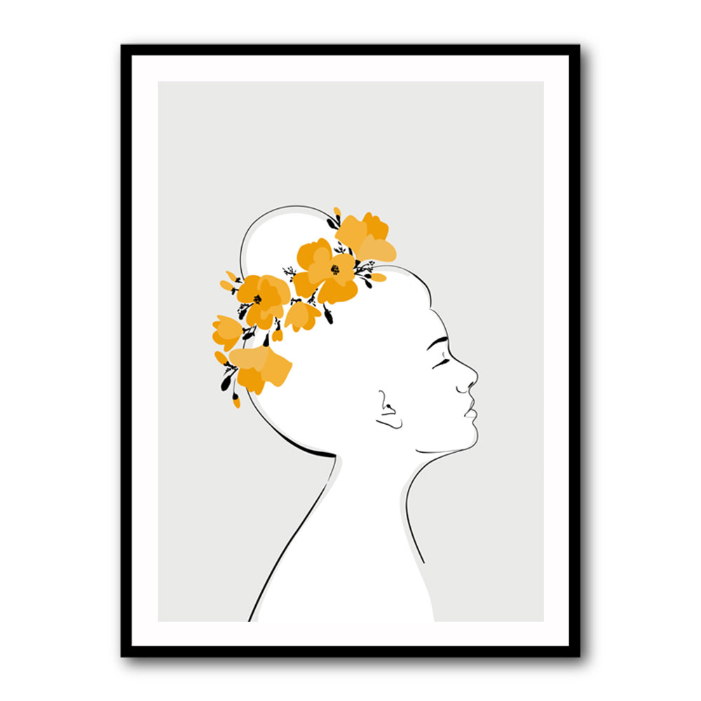 Floral Sanyu portrait