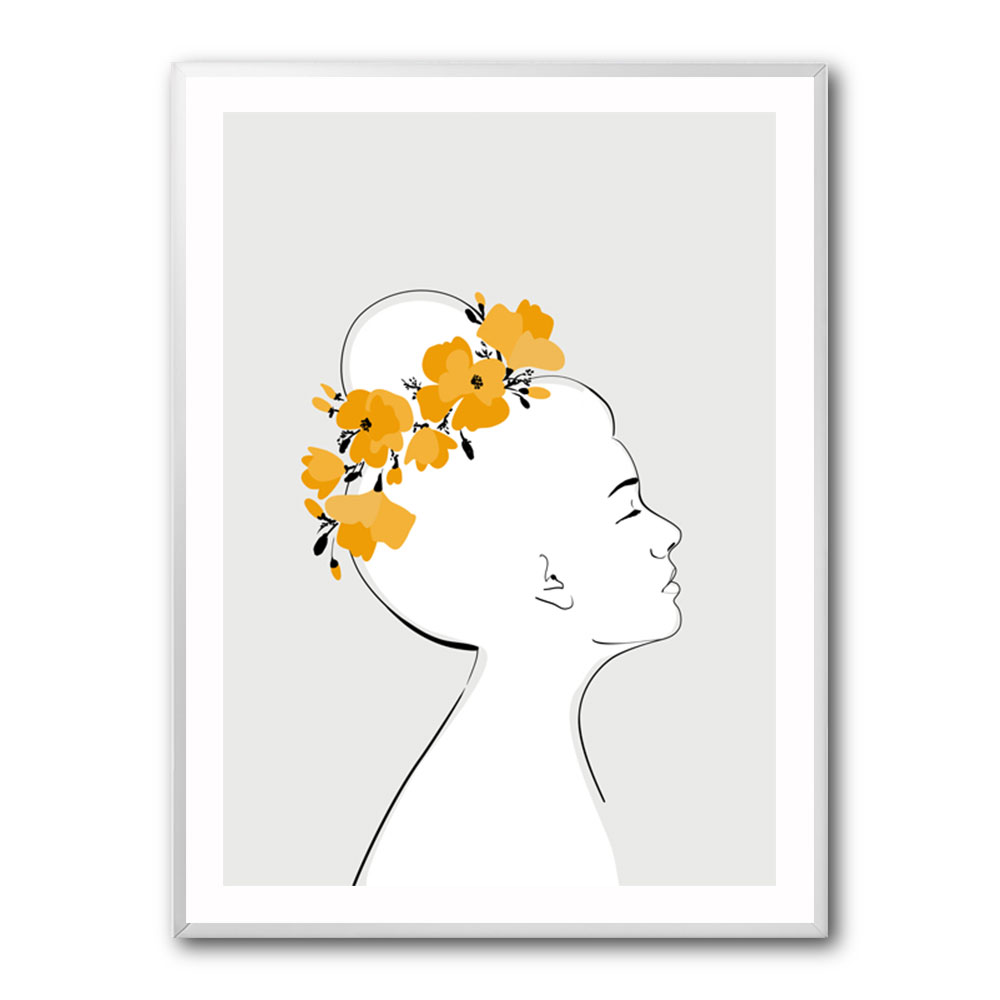 Floral Sanyu portrait