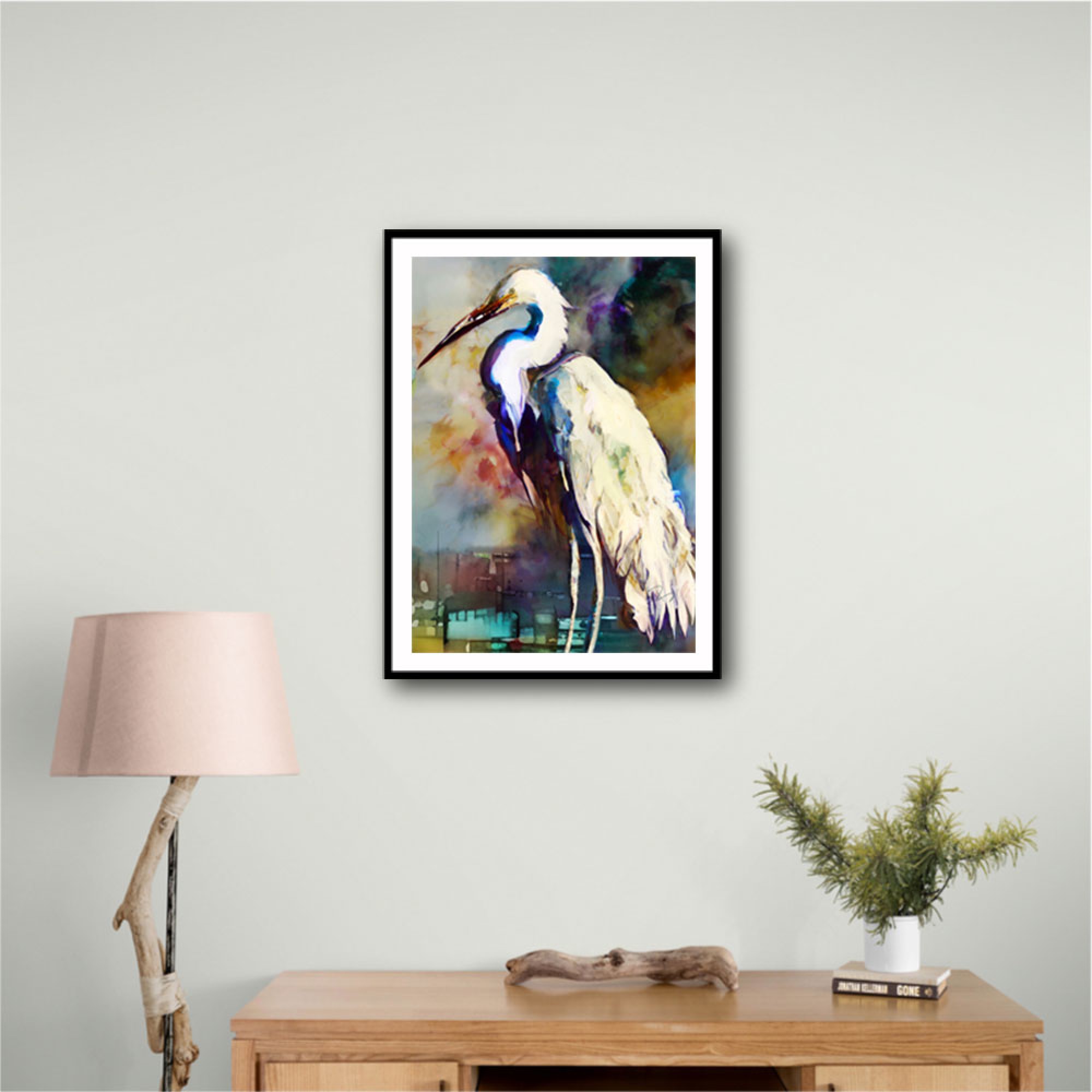 Egret After the Storm Wall Art