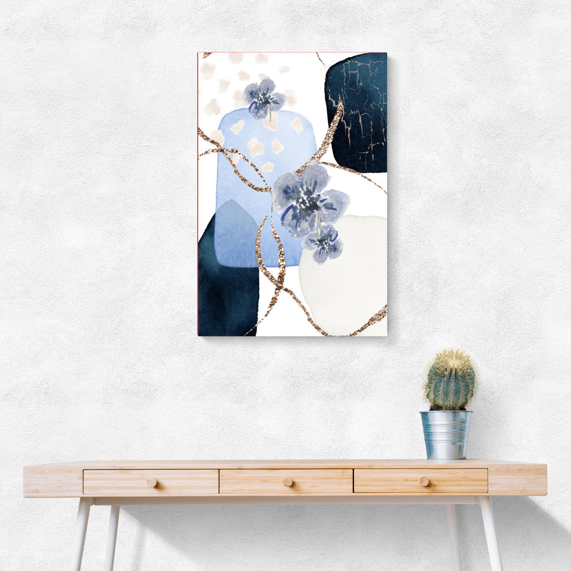 Floral Blue 1 Wall Art