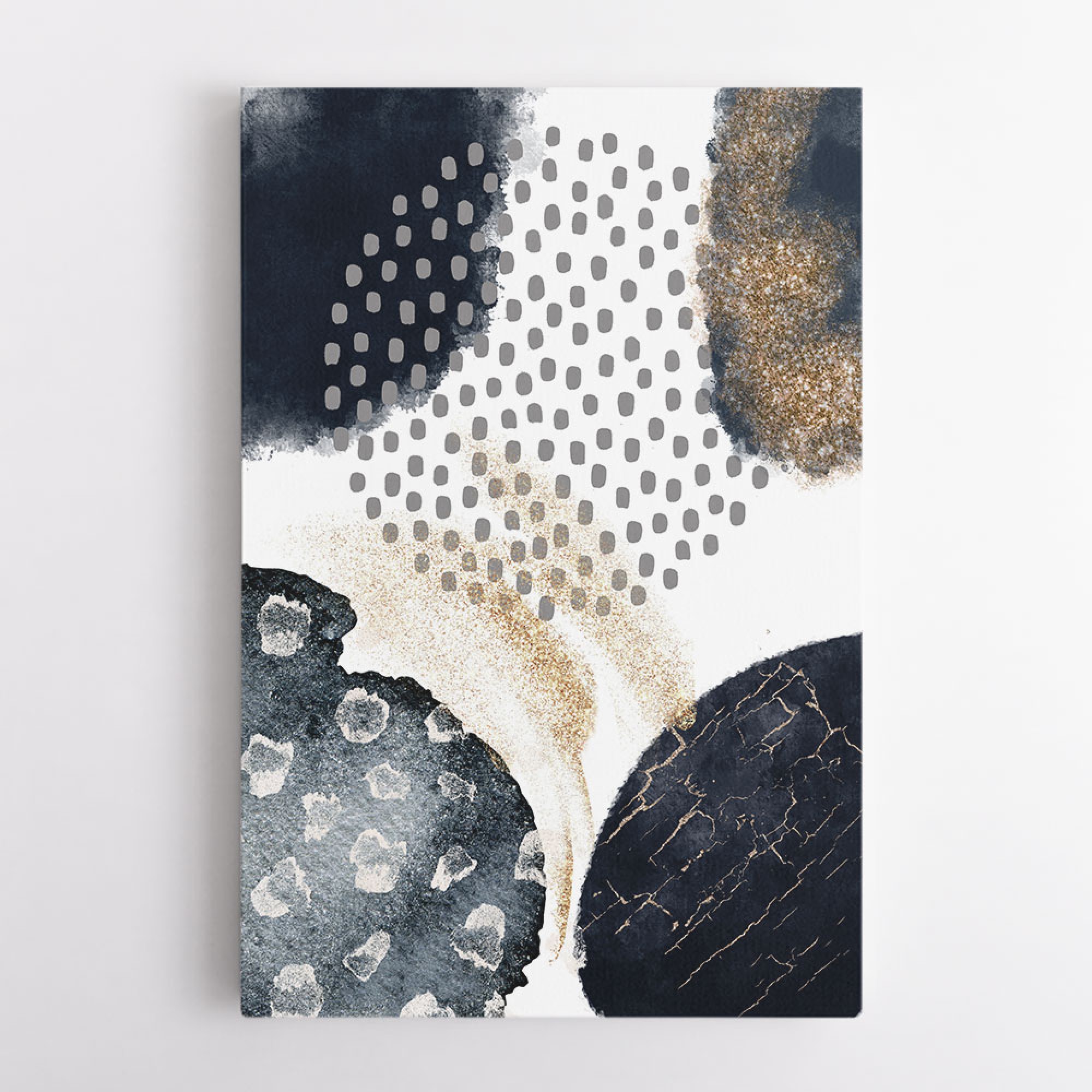 Abstract Black and Gold 3 Wall Art