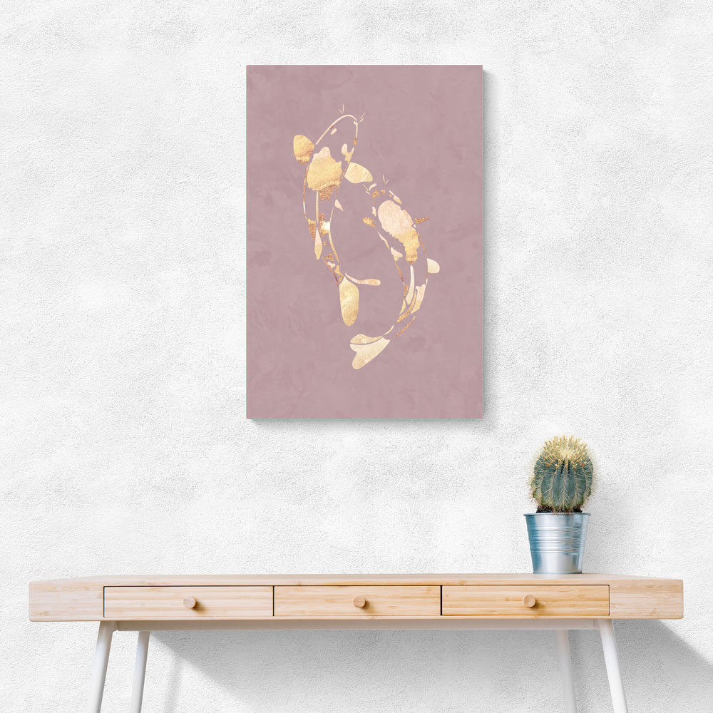 Pink Gold Koi Fish 1