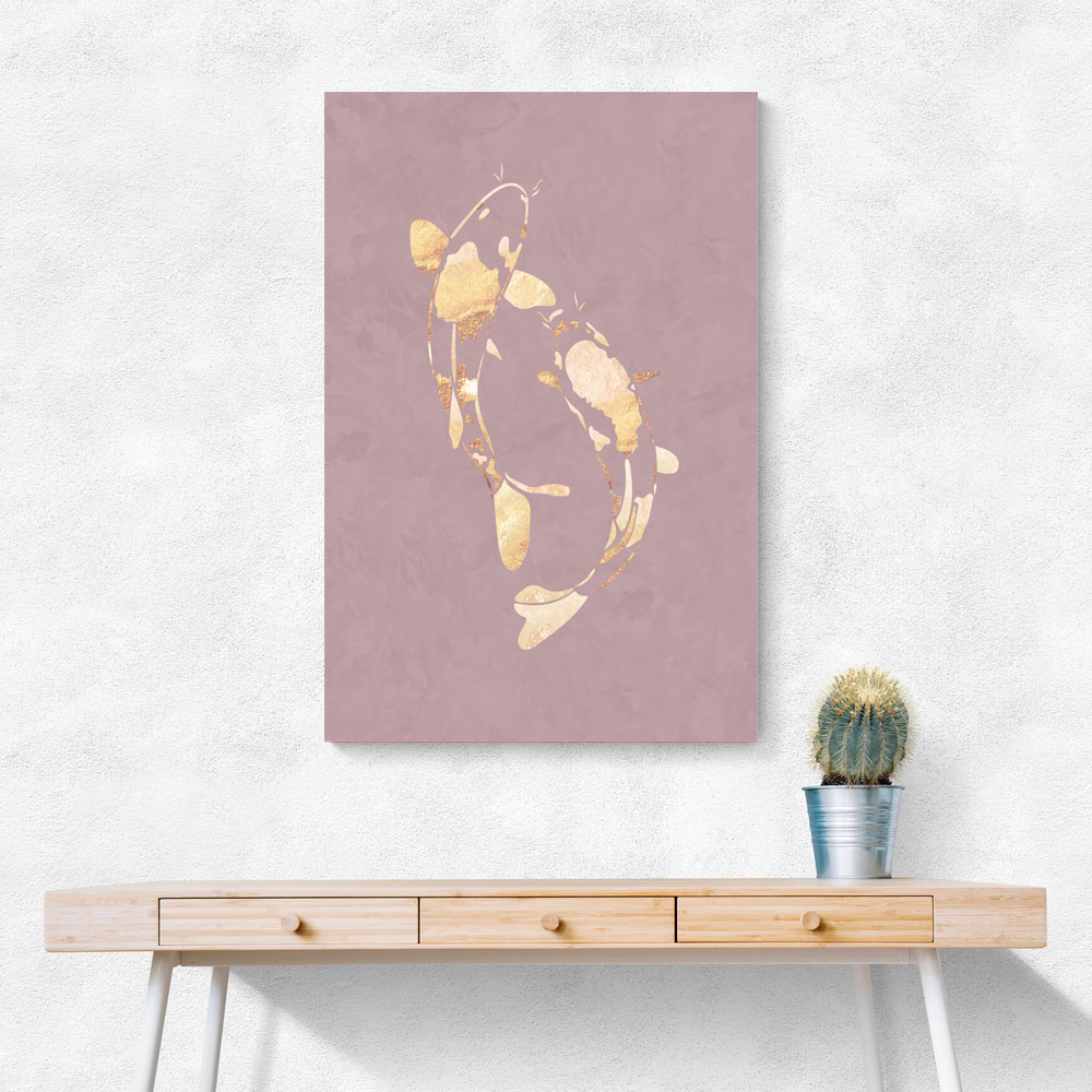 Pink Gold Koi Fish 1