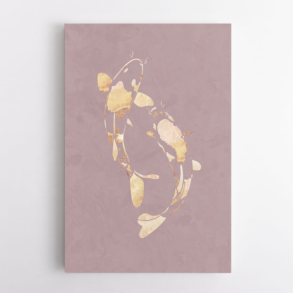 Pink Gold Koi Fish 1