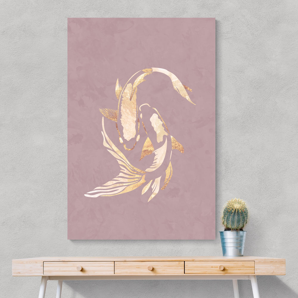 Pink Gold Koi Fish 2