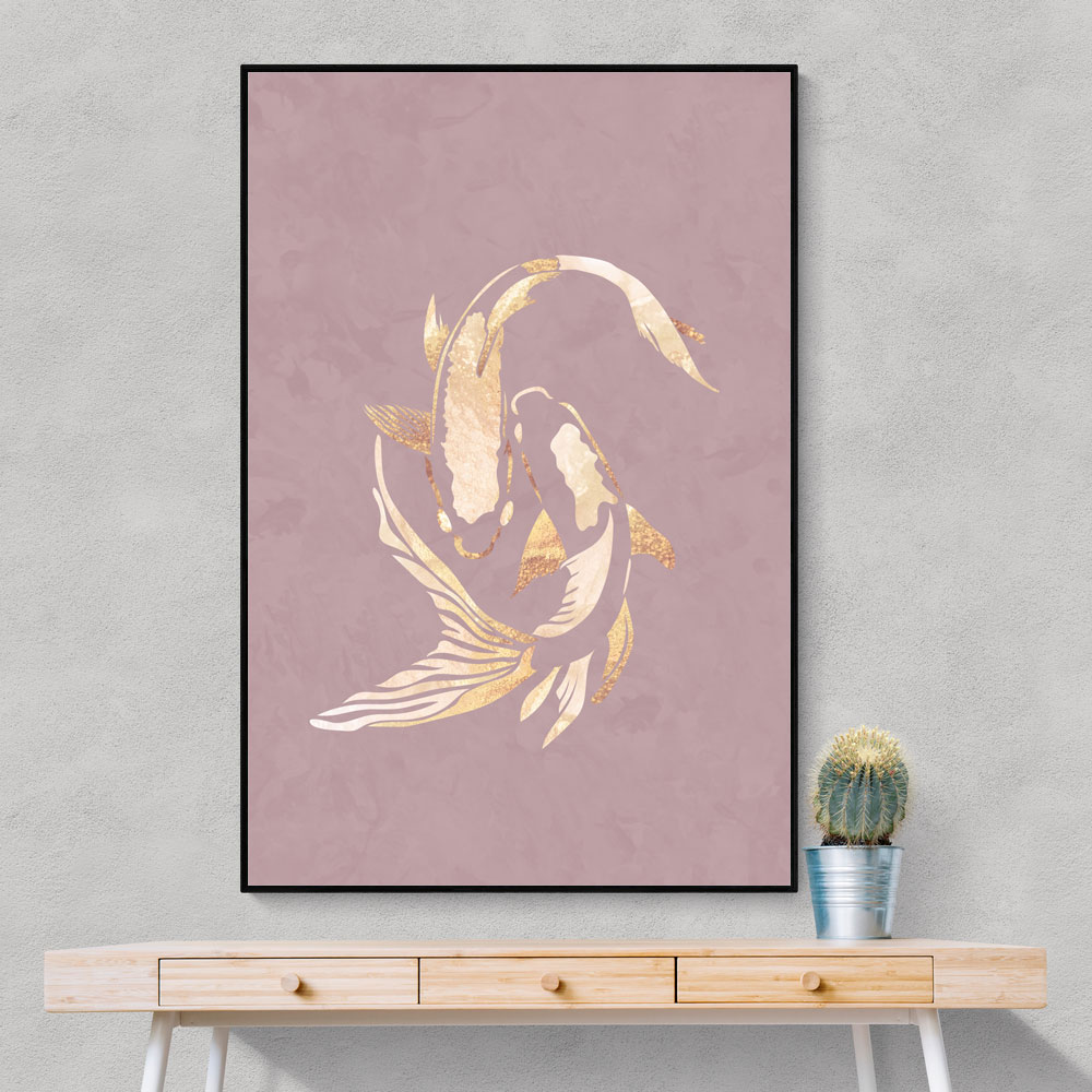 Pink Gold Koi Fish 2