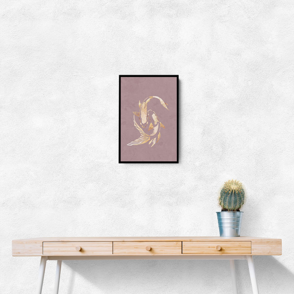 Pink Gold Koi Fish 2