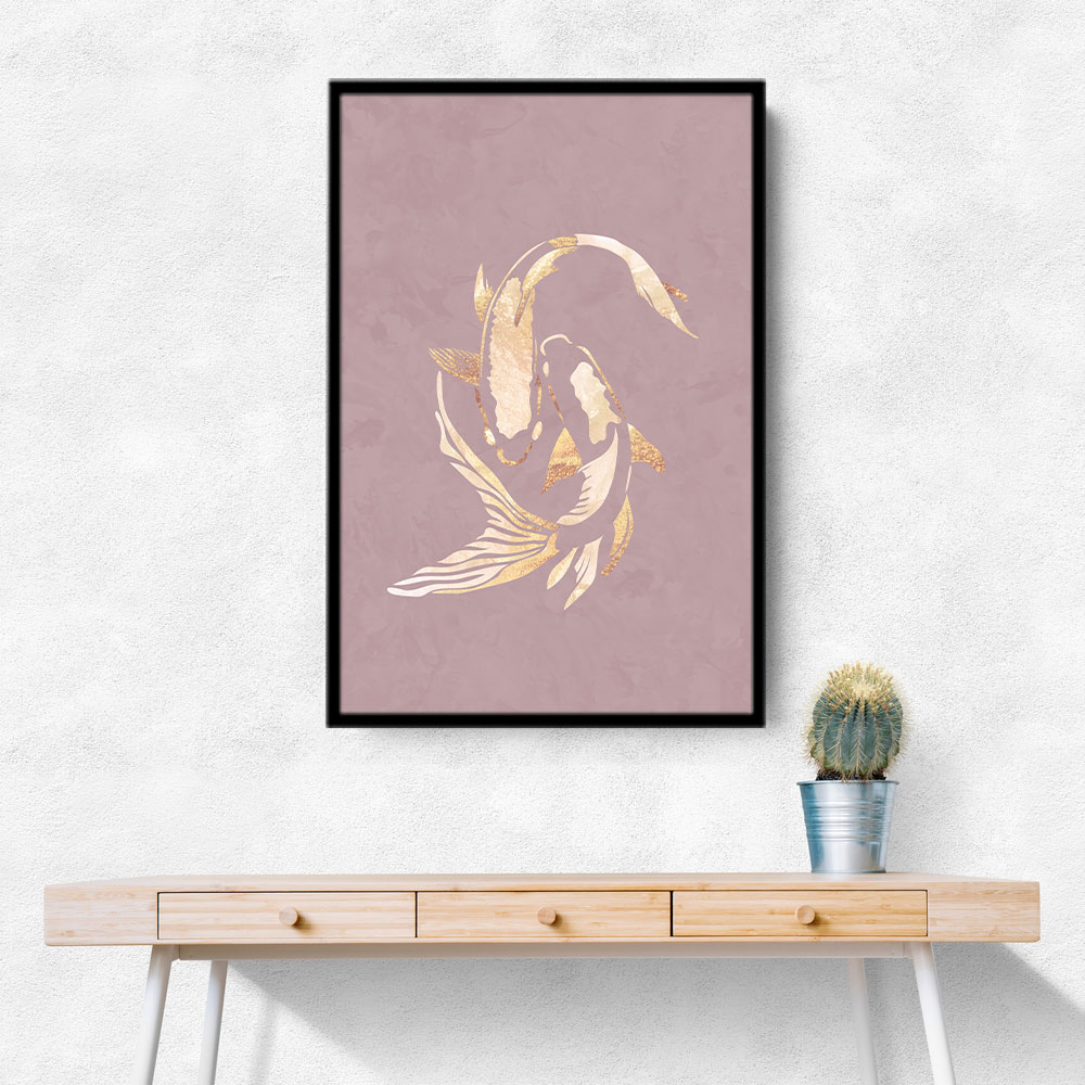 Pink Gold Koi Fish 2