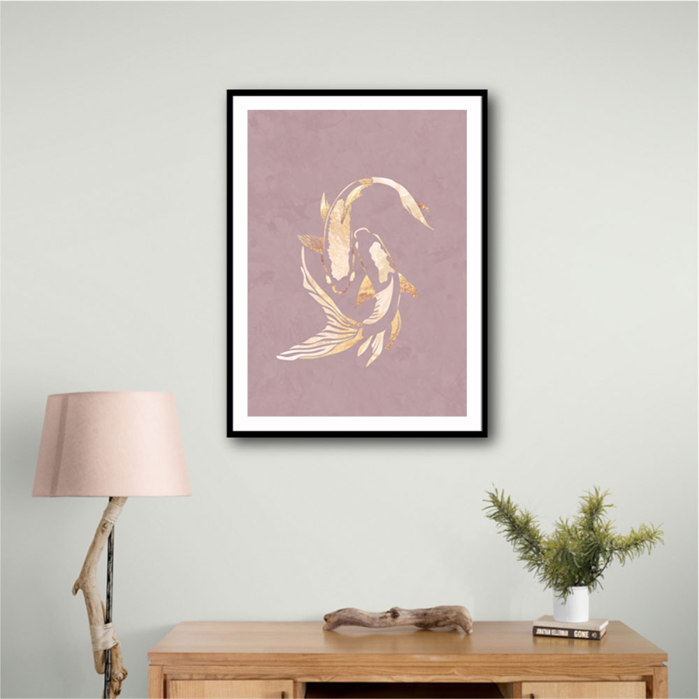 Pink Gold Koi Fish 2