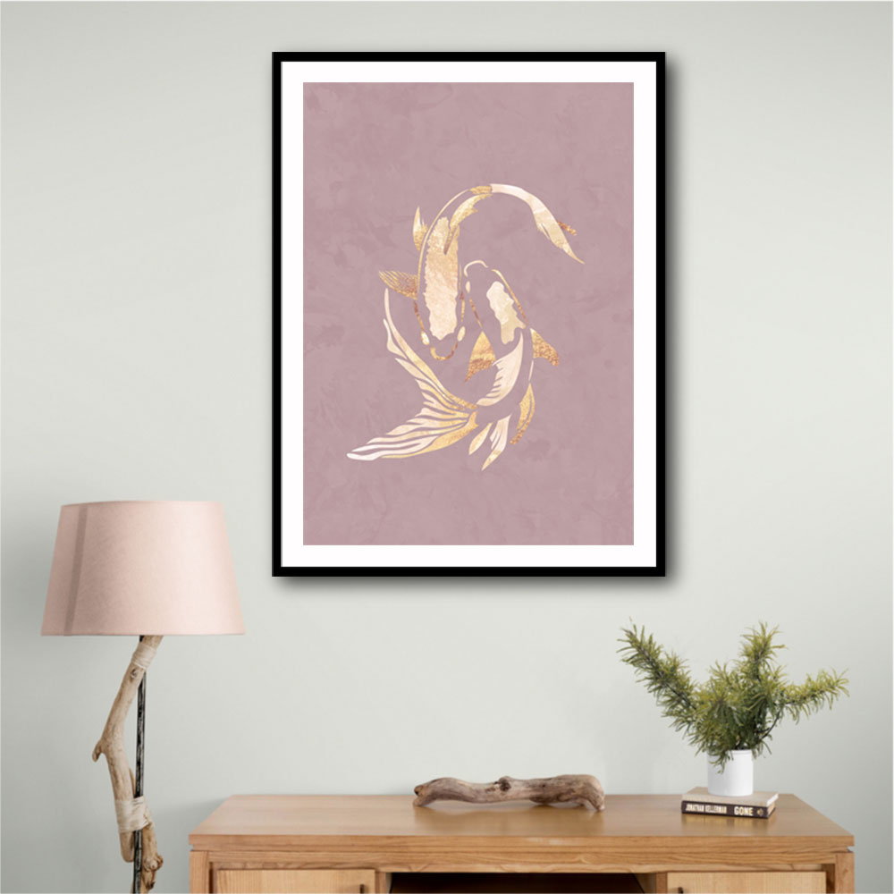 Pink Gold Koi Fish 2