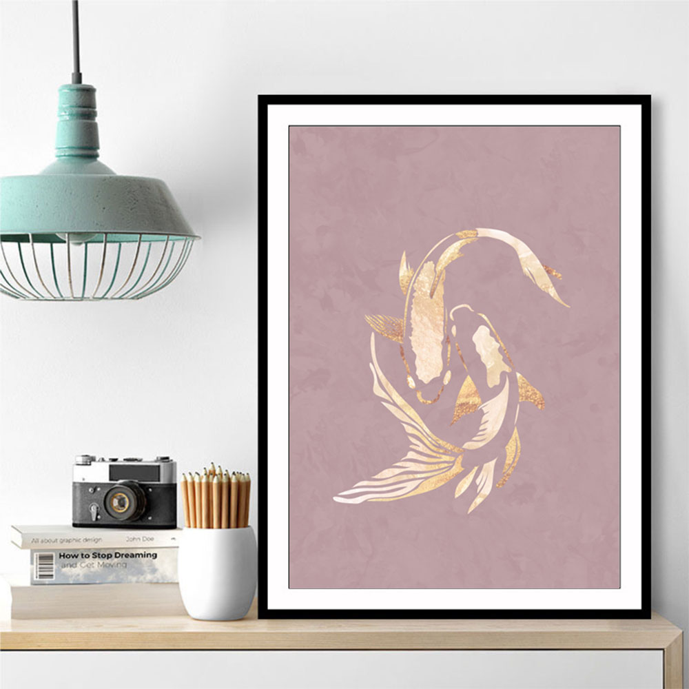 Pink Gold Koi Fish 2