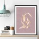 Pink Gold Koi Fish 2