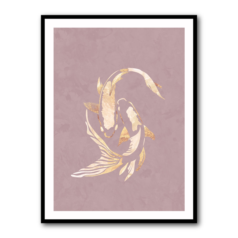 Pink Gold Koi Fish 2