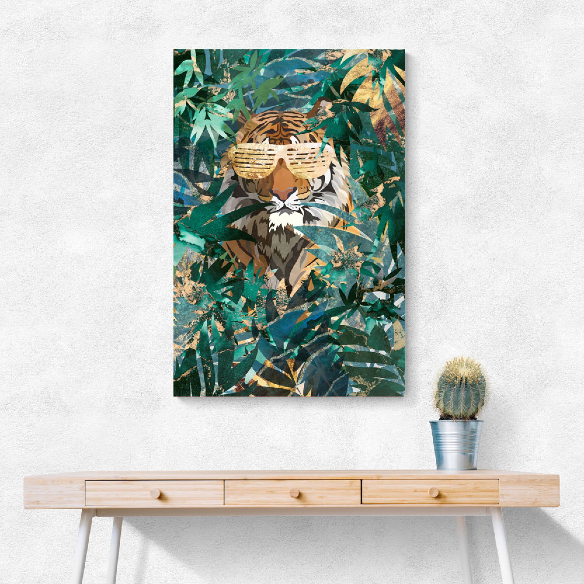 RaB Tiger In The Jungle Wall Art