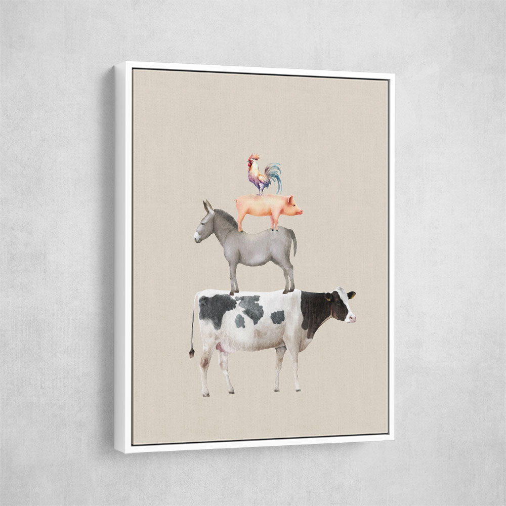 The Cow, Donkey, Pig and Cockerel