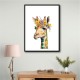 Giraffe With Flowers