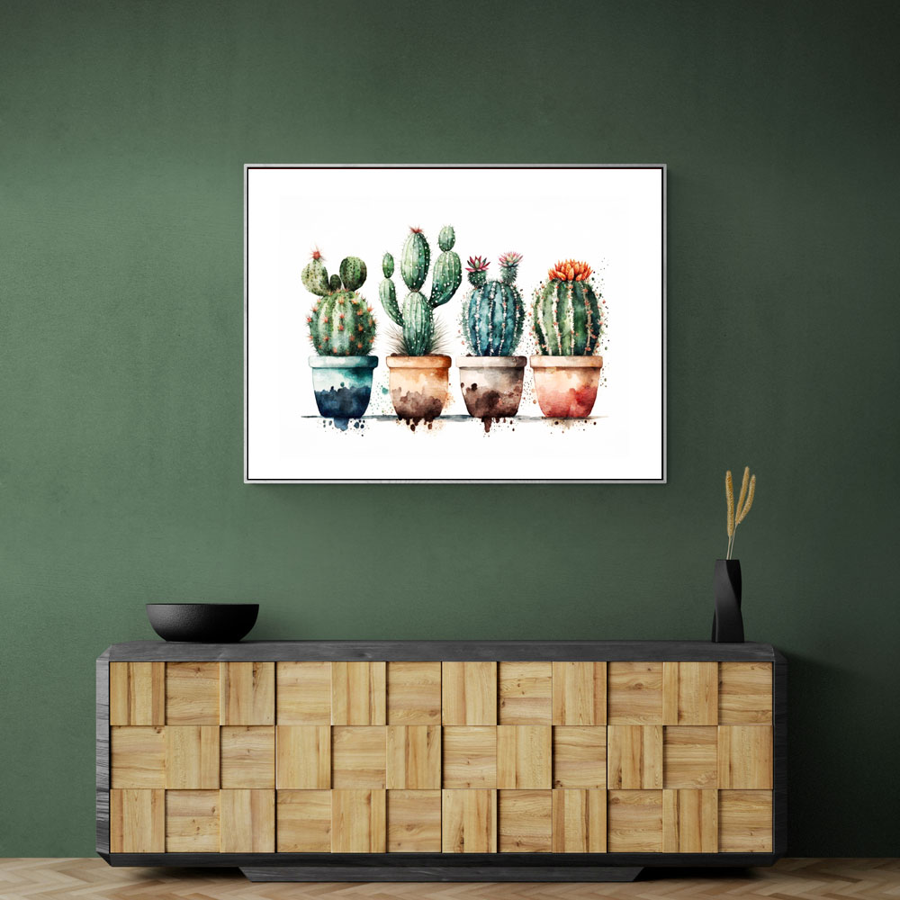 Colorful Potted Cactus