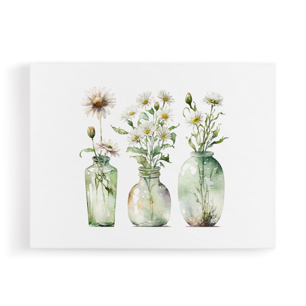 Glass Vases Wildflowers