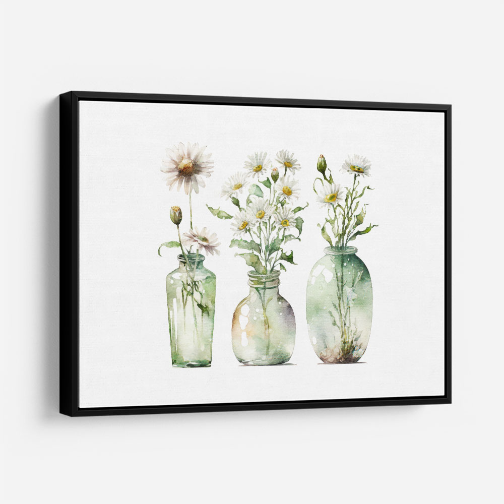 Glass Vases Wildflowers