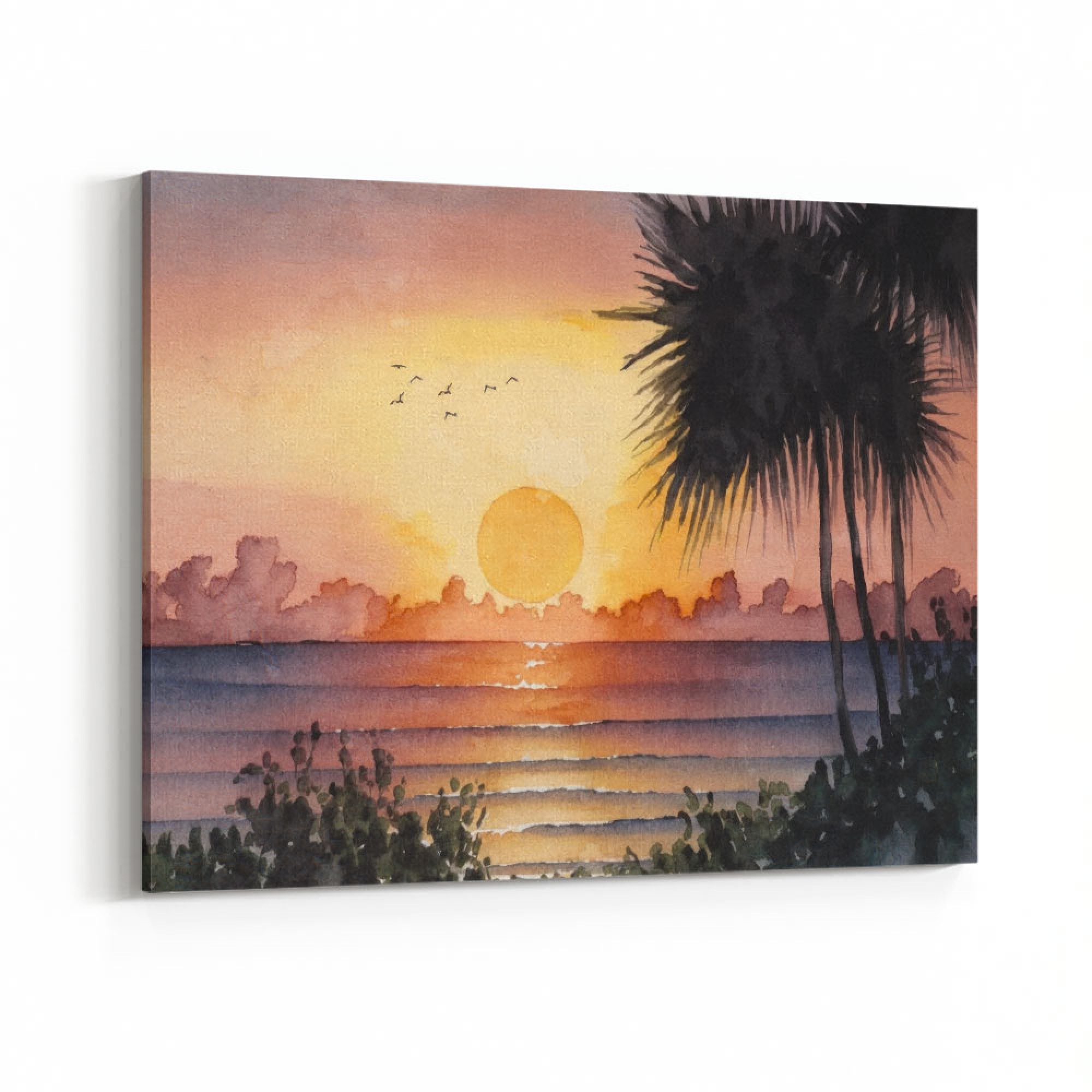 Sun and Palm Wall Art