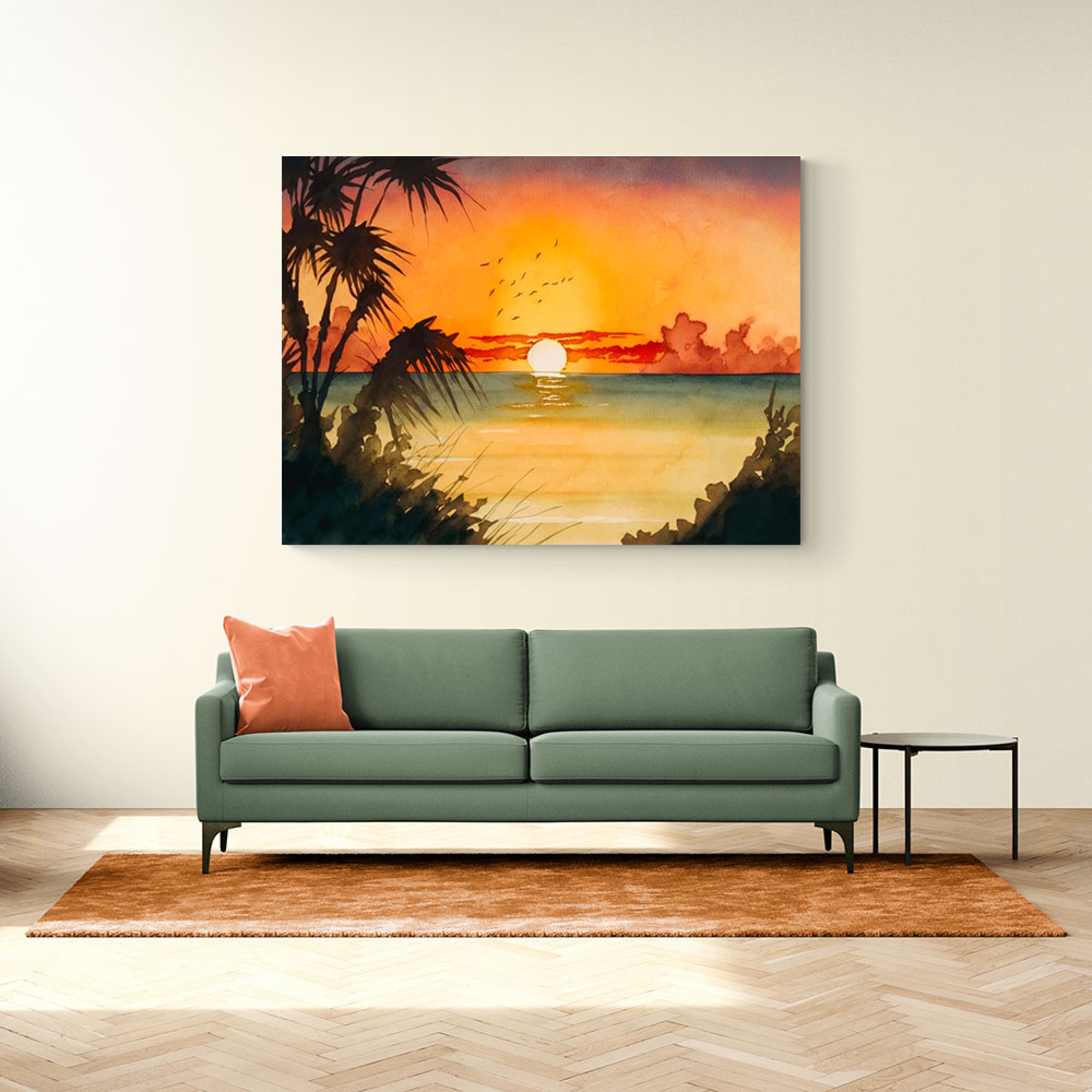 Sun in the Water Wall Art