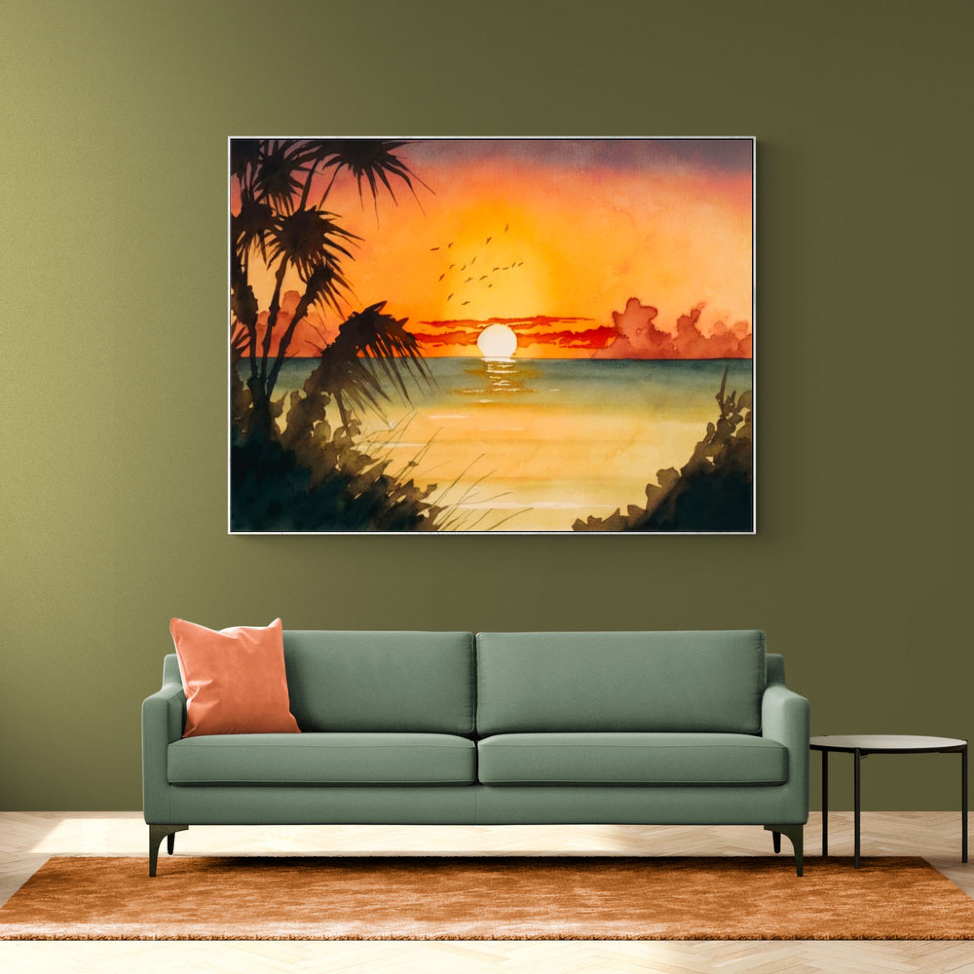 Sun In The Water Wall Art